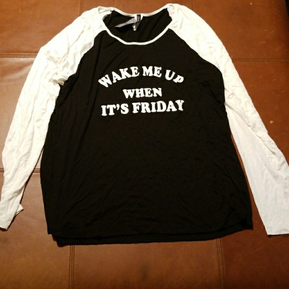 wet seal plus 2x top black and cream new with tag